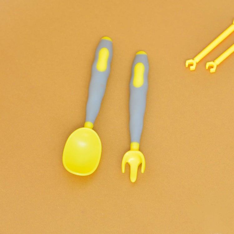 Baby Silicon Spoon Fork Set