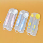 Baby Silicon Spoon Fork Set