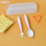 Baby Silicon Spoon Fork Set