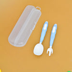 Baby Silicon Spoon Fork Set