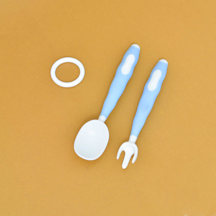 Baby Silicon Spoon Fork Set