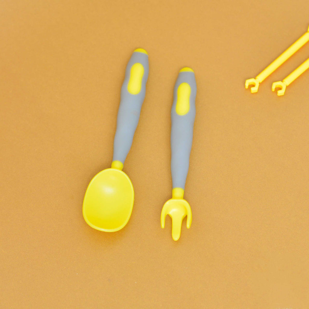 Baby Silicon Spoon Fork Set