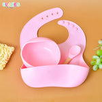 Baby Silicon Bib Bowl Set