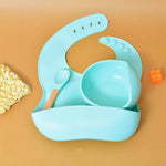 Baby Silicon Bib Bowl Set