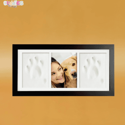 A rectangle shaped photo frame with photo cards.